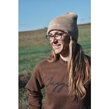 Latte knit beanie - Sapka